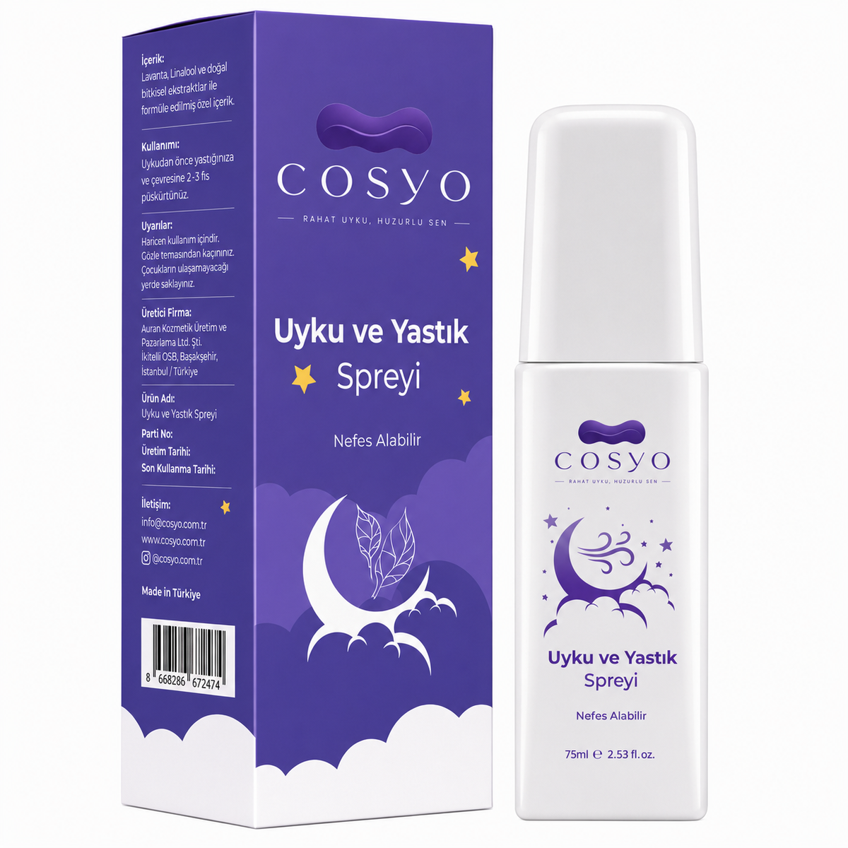 Cosyo™ Uyku ve Yastık Spreyi