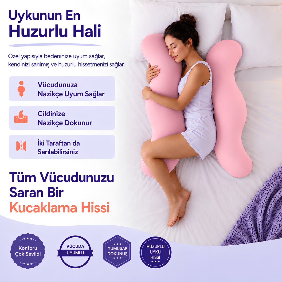 Cosyo™ Tam Destekli Vücut Yastığı