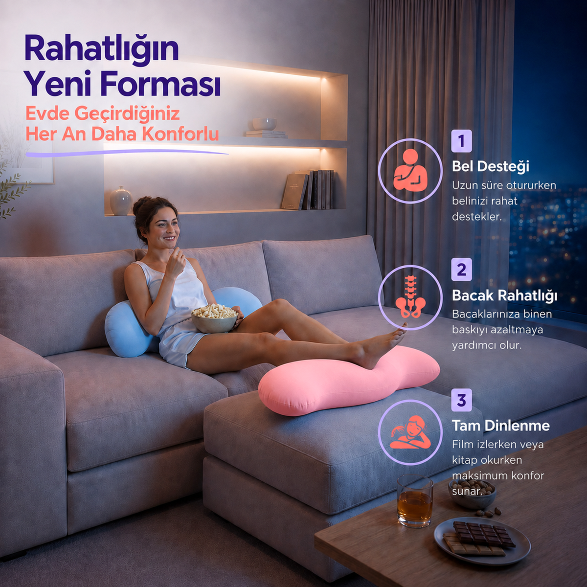 Cosyo™ Tam Destekli Vücut Yastığı