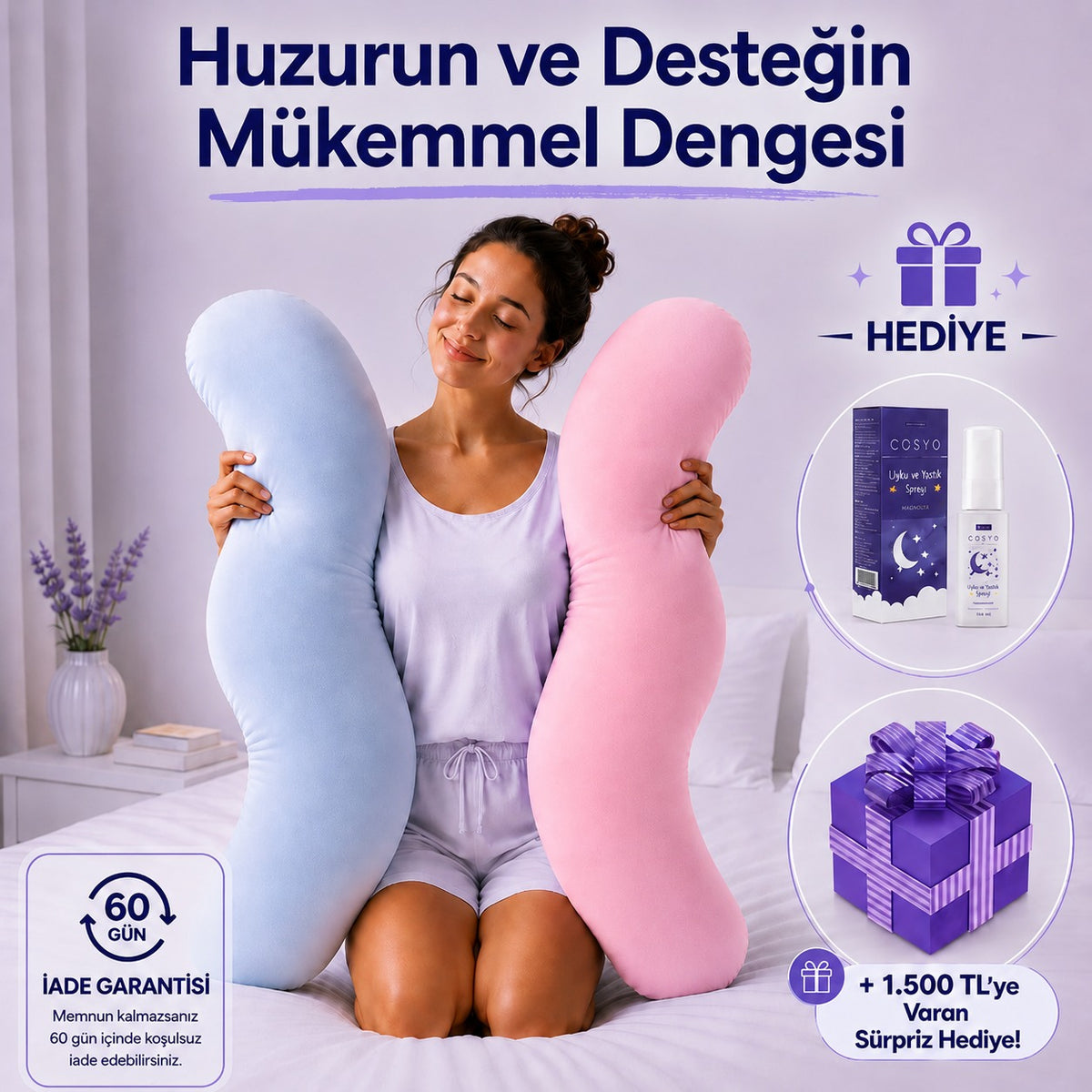 Cosyo™ Tam Destekli Vücut Yastığı